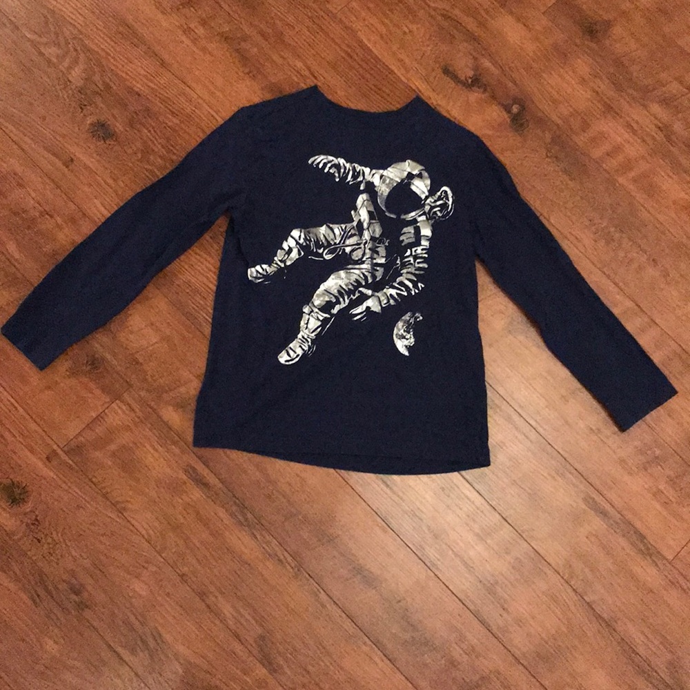 Crazy 8 Long Sleeve Tshirt Navy Large Boys Youth